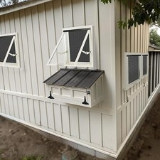 Chicken Coop & Shed Window_Features WireMesh Screen & Tilts-OUT for Ventilation!
