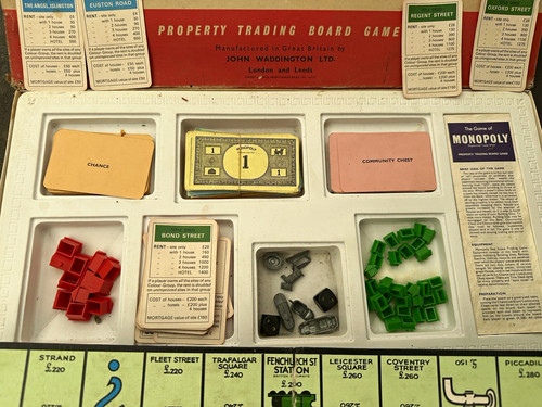Waddingtons monopoly 1950 - waddingtons,