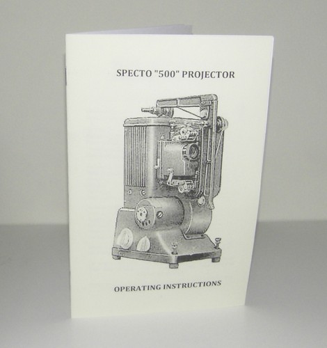Specto 500 projector manual - 500,