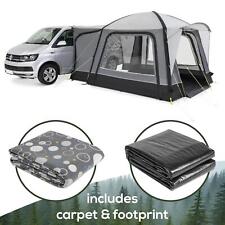 KAMPA CROSS AIR AWNING LOW CAMPERVAN DRIVE AWAY PACKAGE & CARPET & FOOTPRINT