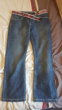 mens crosshatch jeans 32 and belt
