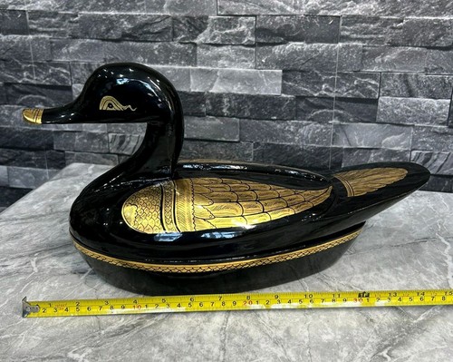 Vintage wood lacquered gold - wood,