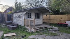 Great summer house shed - shed, log