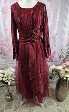 Cherlone Burgundy Lace Sequin