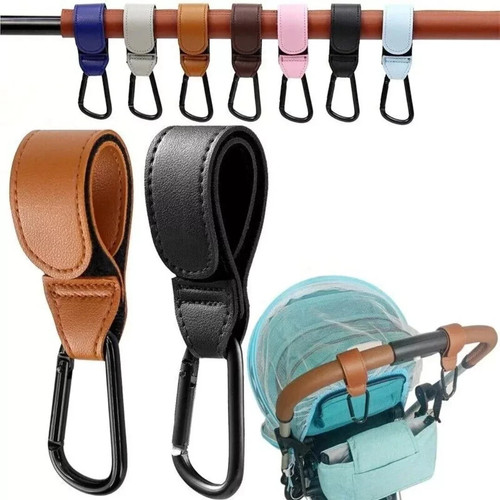 Leather buggy clips pram - 1/2x,