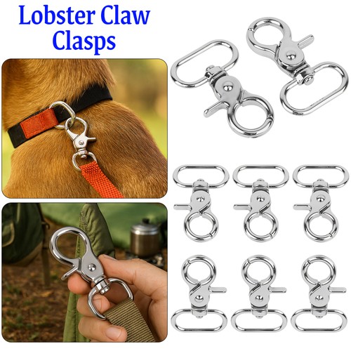 Silver snap hook 25mm metal - snap,