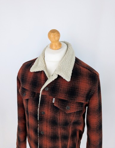 Men levi sherpa trucker - men's, levi's