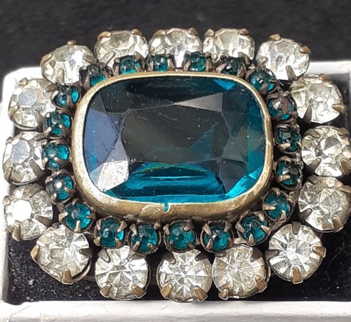 Victorian paste brooch large - victorian,