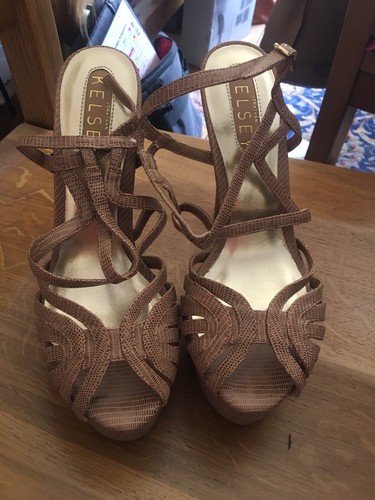 Ladies snake skin effect shoes - snake,