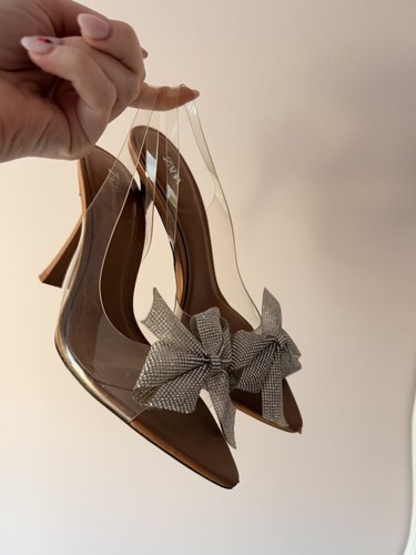 Zara bow trim heeled - zara, vinyl