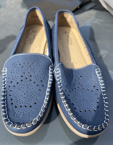 Softlites ladies blue loafer - -,