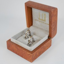 dunhill 18 CT GOLD COLLECTION Cufflinks (NEAR MINT) with Box FREE SHIPPING