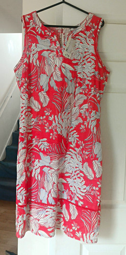 George red white floral - george,
