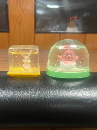 Vintage easter plastic snow - plastic,