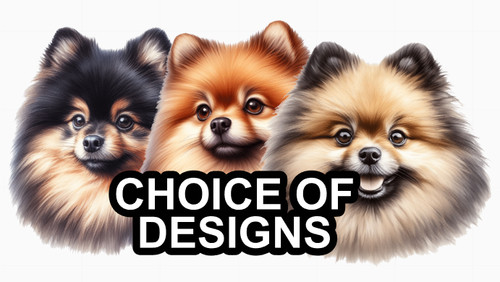 Pomeranian self adhesive dog - self,