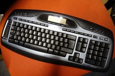 QWERTY Logitech CORDLESS MX5000 Bluetooth Laser Cordless Desktop Keyboard NO USB