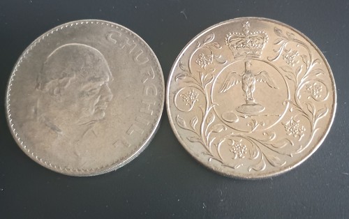 Crown coins churchill - 2x,