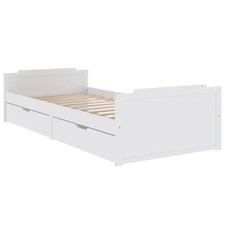 Bed Frame with Drawers Solid