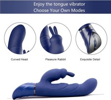 Realistic Big Rampant Rabbit Vibrator Rotating Big Luxury Sex Toy For Women