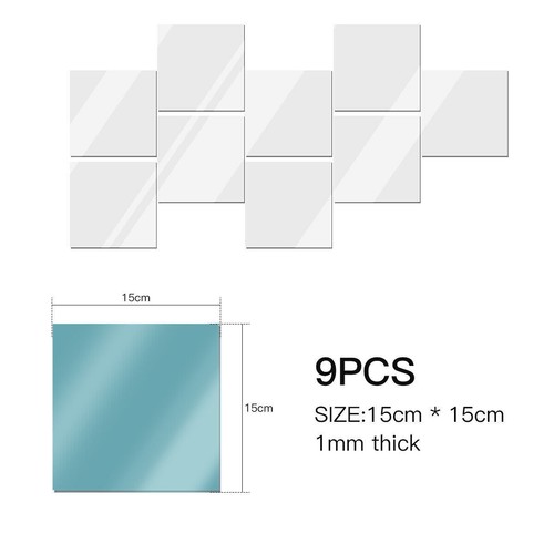 Pcs mirror sheets - 9,