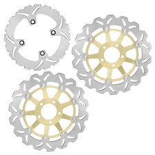 Front Rear Brake Discs For ZZR 600 93-06 ZR-7 99-05 ZZR 400 93-05 ZXR 400 89-90