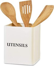 Utensil Holder Cream Tin