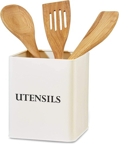 Utensil holder cream - utensil,
