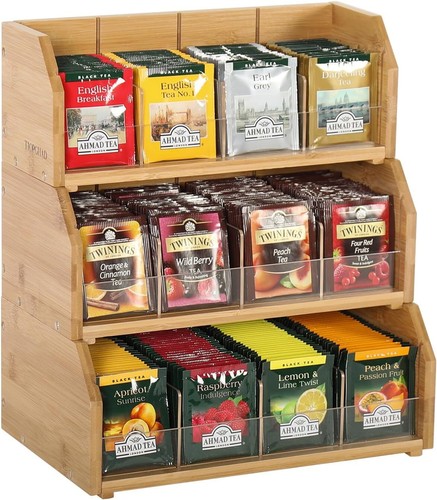 Tier stackable bamboo tea - 3,