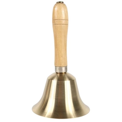 Brass school bell - brass,