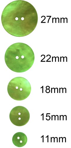 Green akoya mother pearl - green, of