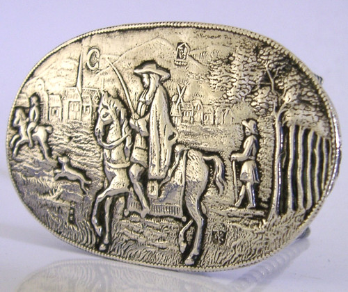 Hunting solid silver miniature - hunting,