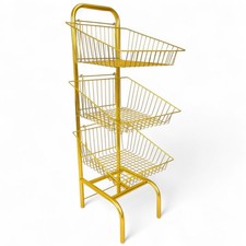 3 Tier Golden Wire Basket