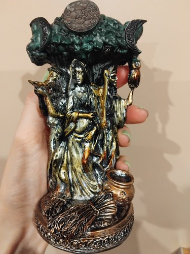 Goddess statue triple moon - goddess,