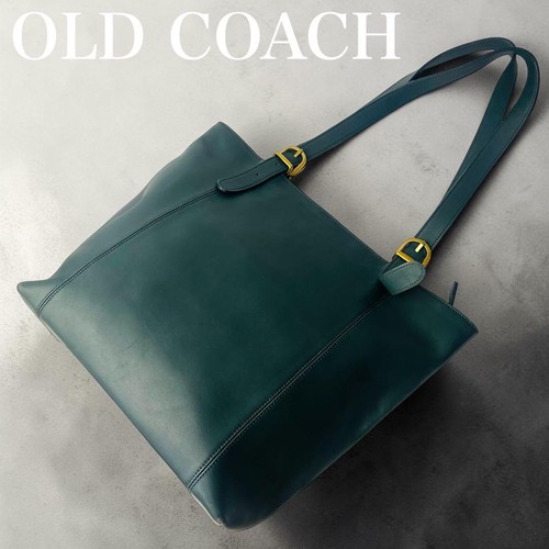 Coach vintage green leather - green,