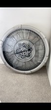 Numeral Vintage Cog Wall Clock, 74cm Height | Moving Mechanical Cogs |Industrial