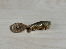 Antique hand holding tennis - holding,