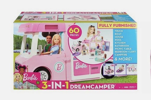 Barbie dream camper van - barbie, 3-in-1