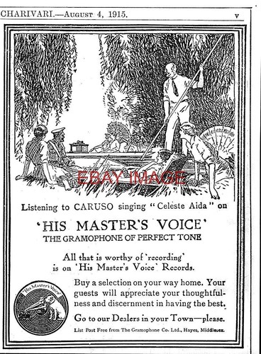 Ww1 advert for hmv portable - advert,