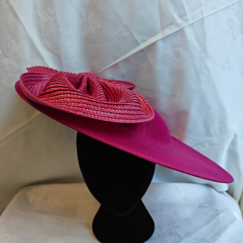 Dark pink big bow wide - big,