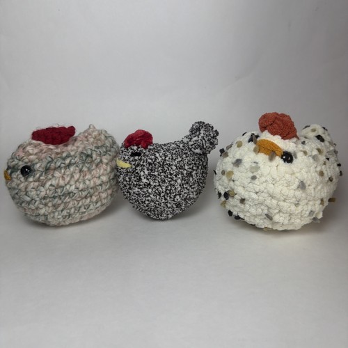 Handmade crochet chicken - pc,
