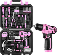 126-Piece Pink Tool Kit, 8V