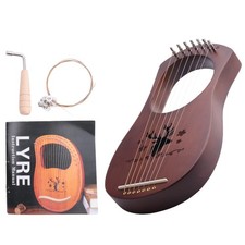 7-String Lyre Harp Mahogany