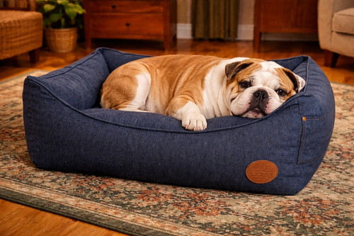 Denim effect dog - denim-effect, modern
