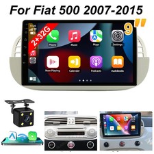 9" Car Radio Fit Apple CarPlay Android 13 Auto For Fiat 500 07-15 GPS WIFI Navi