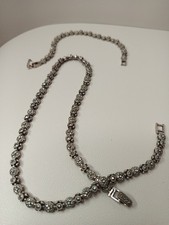 Sterling Silver 925 Vintage Bracelet and Necklace Set