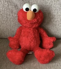 Elmo Soft Toy Plush Sesame Street Beanie 2011 Hasbro 12” Sesame laugh sound SF