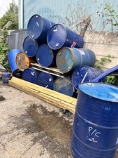 200L Metal Oil Drum Barrel for Burning, Bins, and BBQ Garden and BBQ Use