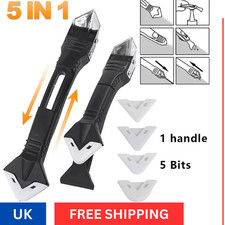 5 in 1 Silicone Sealant Remover Tool Kit Set Scraper Caulking Mould Removal DIY,