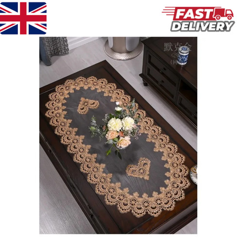 Oval embroidered tablecloth - embroidered,
