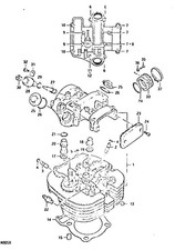Suzuki Genuine Bolt 6mm x 125mm DR800 L M N P R S T V Engine 09103-06033-000